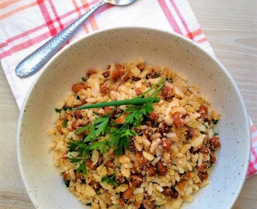 Mexidinho de arroz com feijão