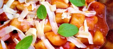 Nhoque cozido da Vó Nair (sem batata)