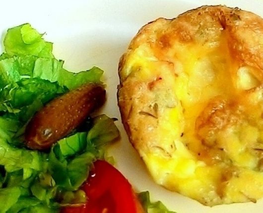 Mini suflês ou omeletes de forno