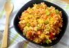 Painço ao limão com legumes