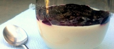 Panna cotta com geleia caseira de frutas vermelhas (pudim italiano)