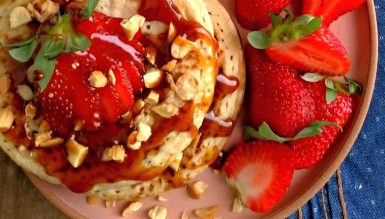 Panquecas de aveia com iogurte