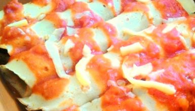 Panqueca com massa de arroz (sem glúten)