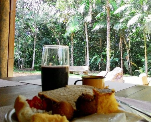 Comida da terra no meio do mato