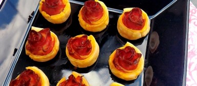 Petit fours rosinhas de salame