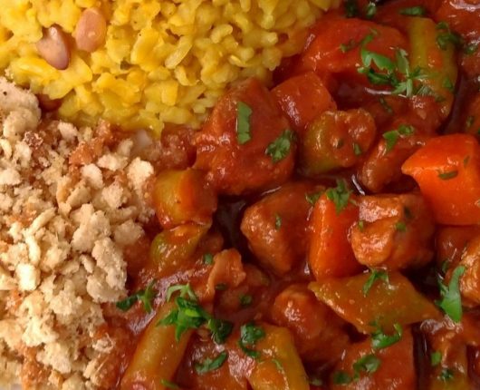 Picadinho rápido de carne com legumes