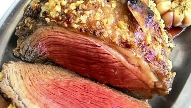 Picanha assada com alho (no forno)