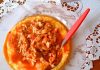 Polenta con pollo al pomodoro (polenta com frango ao tomate fresco)