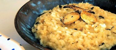 Risoto de patinhas de caranguejo