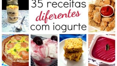 35 receitas diferentes que usam iogurte