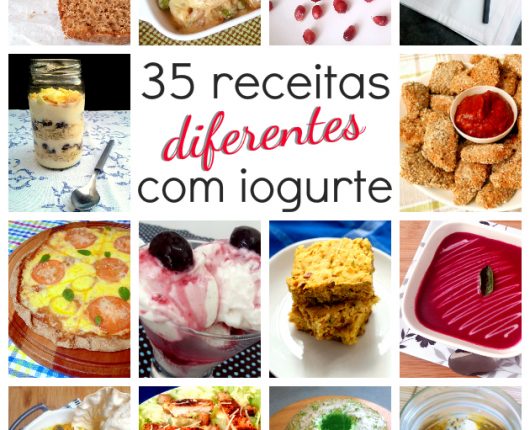 35 receitas diferentes que usam iogurte