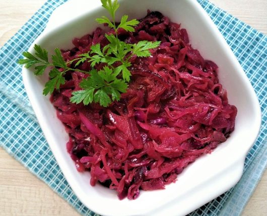 Repolho roxo à moda alemã (Rotkohl)