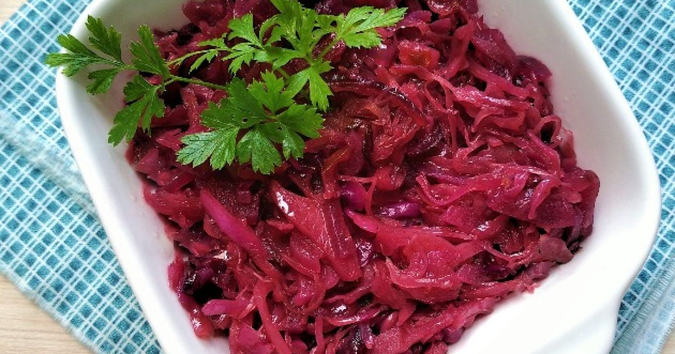 Repolho roxo à moda alemã (Rotkohl)