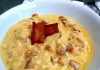 Risoto à carbonara (com bacon, queijo e ovo)