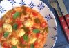 Risoto caprese com molho pesto