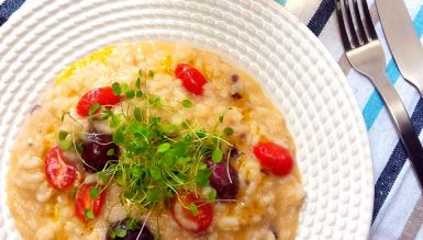 Risoto de bacalhau