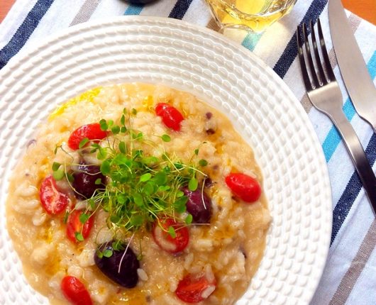 Risoto de bacalhau