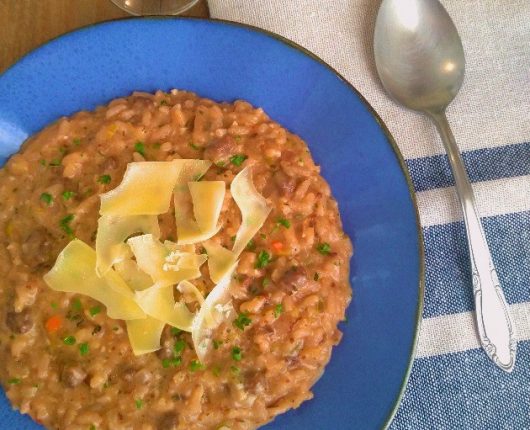 Risoto de filé mignon