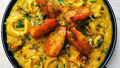 Risoto de frutos do mar