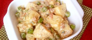 Salada alemã de batatas com maionese de iogurte (Kartoffelsalat mit Joghurt Mayonnaise)