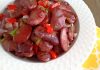 Salada (morna ou não) de favas rajadas