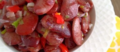 Salada (morna ou não) de favas rajadas