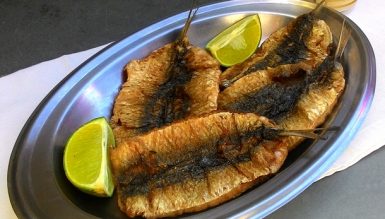 Sardinhas frescas fritas