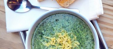 Sopa creme de espinafre super rápida