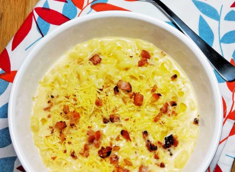 Mac ‘n’ cheese soup (sopa de queijo com macarrãozinho)