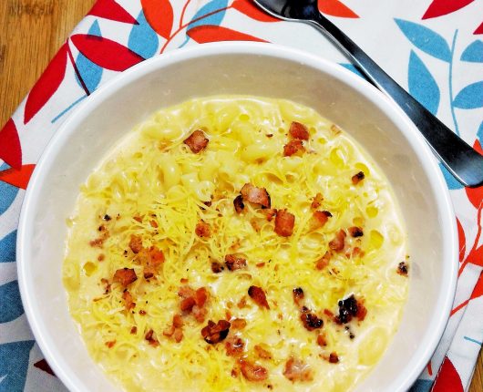 Mac ‘n’ cheese soup (sopa de queijo com macarrãozinho)