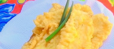 Talo de acelga empanado