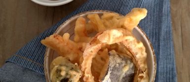 Tempurá crocante de legumes