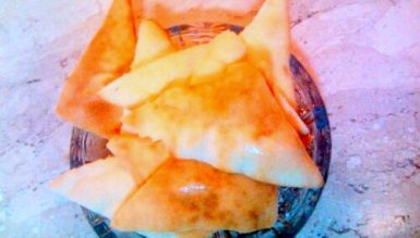 Torradinhas de pão sírio