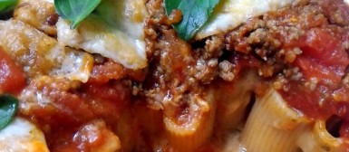 Torta de macarrão assado