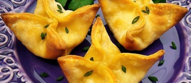 Trouxinhas de creme de palmito