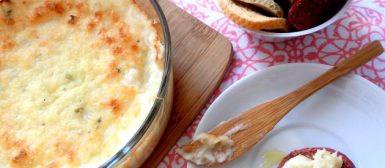 Brandade de bacalhau (bacalhau cremoso com batatas gratinado no forno)