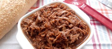 Carne assada na pressão com vinho