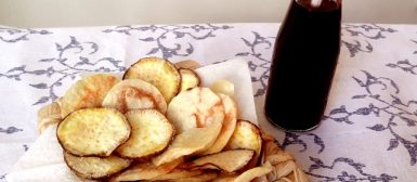 Chips crocantes de legumes