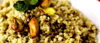 [VÍDEO] Cuscuz marroquino com pesto de hortelã e pistache