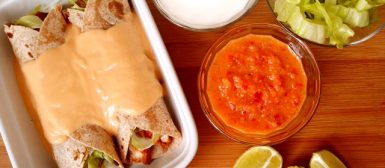 Fajitas de frango marinado na cerveja
