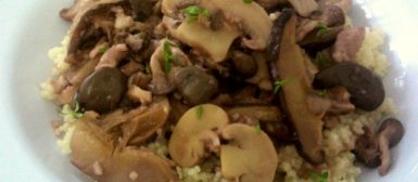 Mix de cogumelos ao vinho