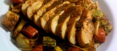 Filé de frango especial com legumes