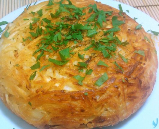 Batata rösti (batata suíça recheada)