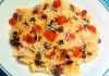 Farfalle aos tomatinhos assados com alcaparras, ervas e um toque de alho