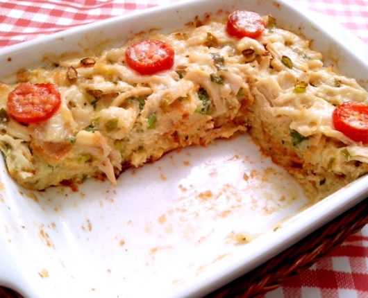 Torta salgada de pão amanhecido