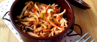 Frango louco (carne louca de frango)