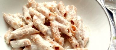 Molho Alfredo com calorias reduzidas