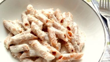 Molho Alfredo com calorias reduzidas