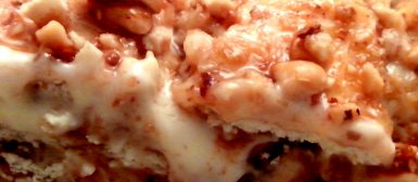 Pavê de paçoca com crocante de pé de moleque