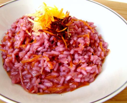 Risoto de cenouras